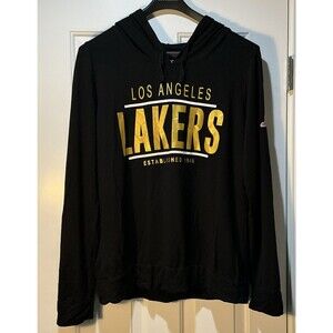 New Era Los Angeles LA Lakers NBA Lightweight Hoodie Sweatshirt Size Large